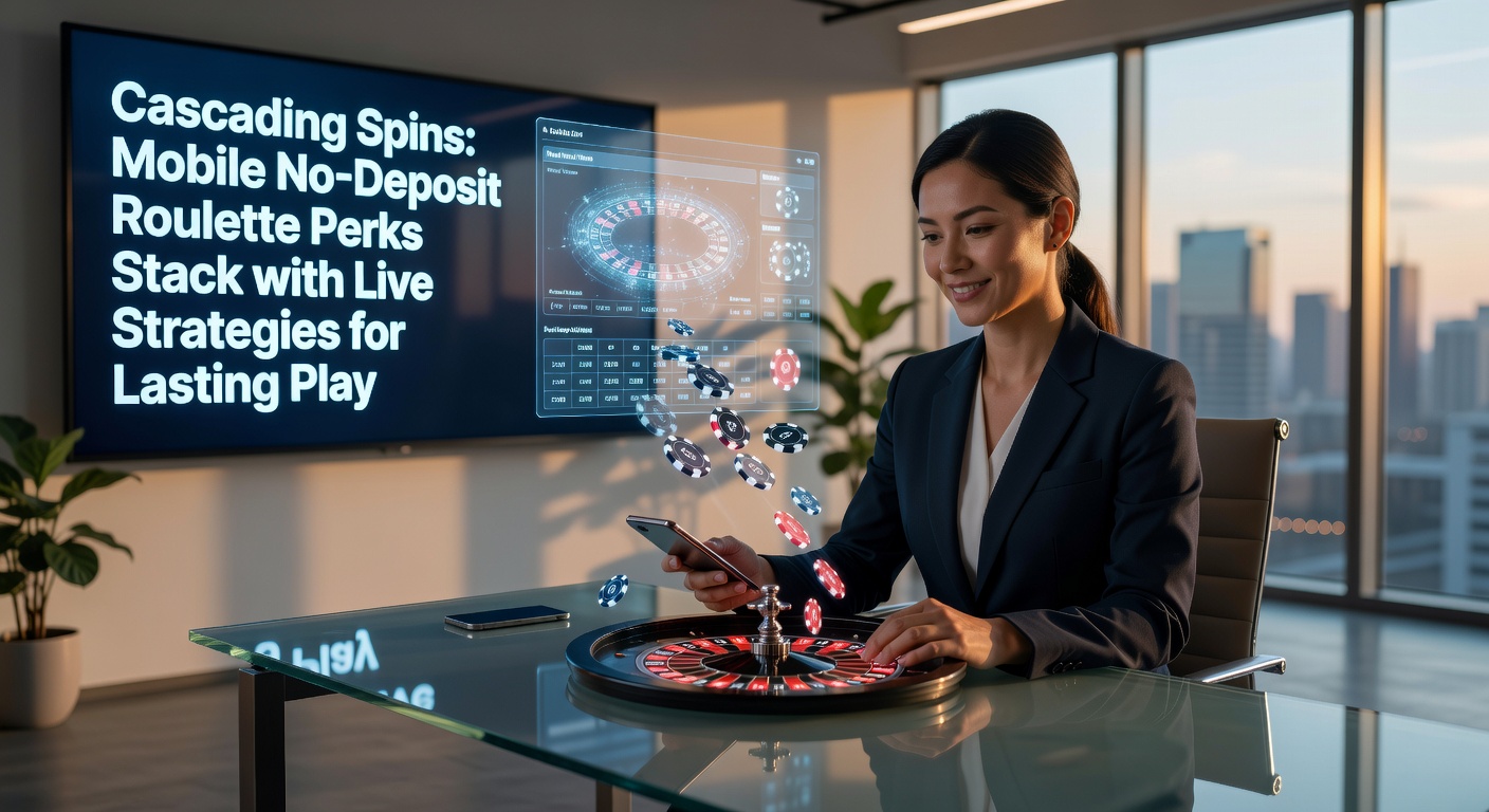 Live dealer roulette table on mobile, illustrating stacked no-deposit bonuses overlaying strategy charts for prolonged play