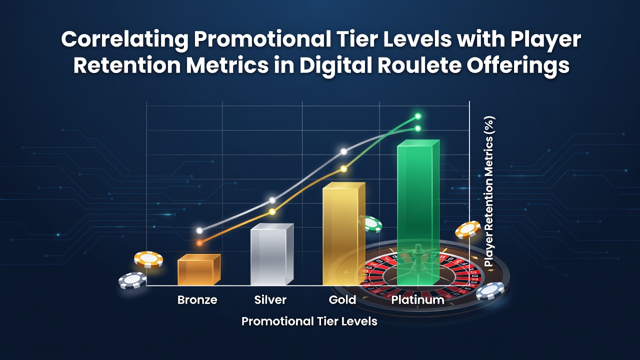 Analytics dashboard displaying retention curves across different promotional tiers in online roulette