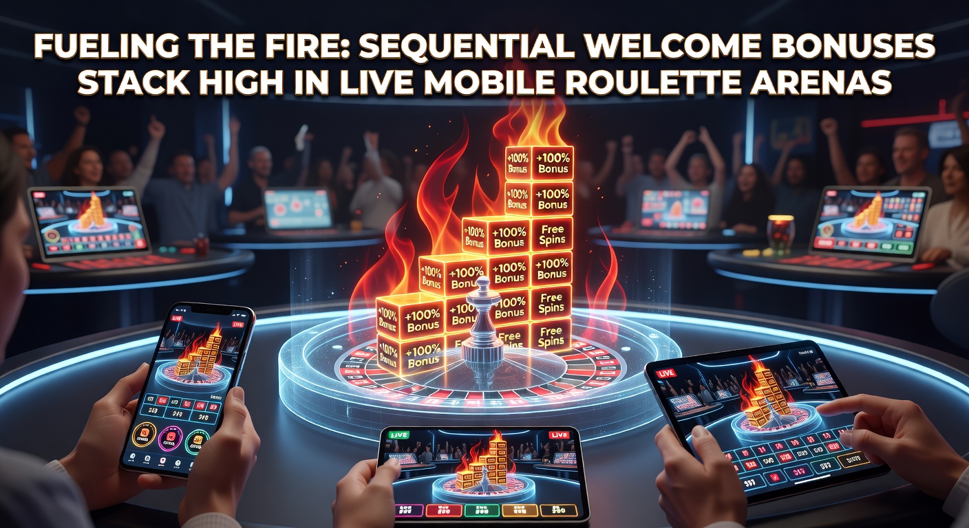 Mobile screen showing a live roulette dealer with sequential bonus notifications stacking in the interface