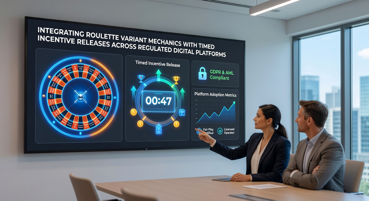 Backend dashboard view of timed incentive release schedules linked to roulette variant settings