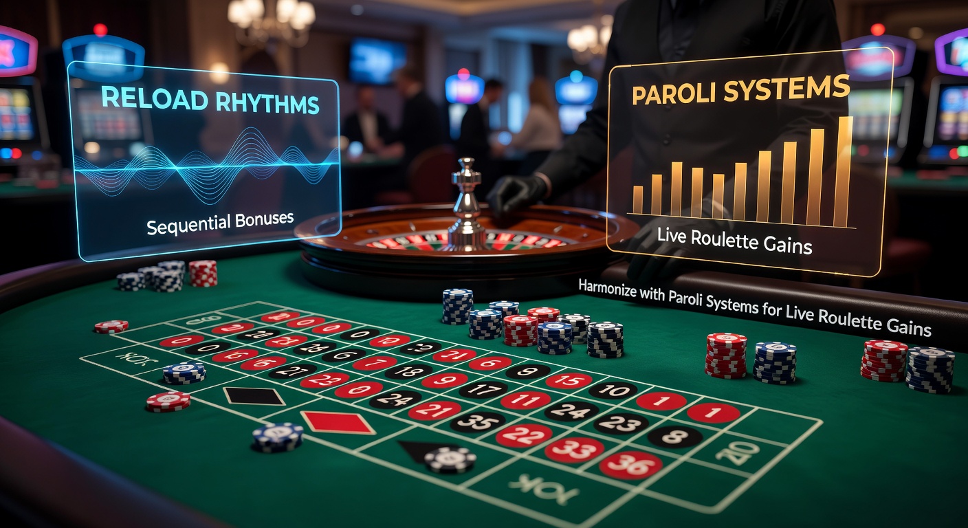 Live roulette table with dealer spinning wheel under bright casino lights, highlighting sequential bonus opportunities