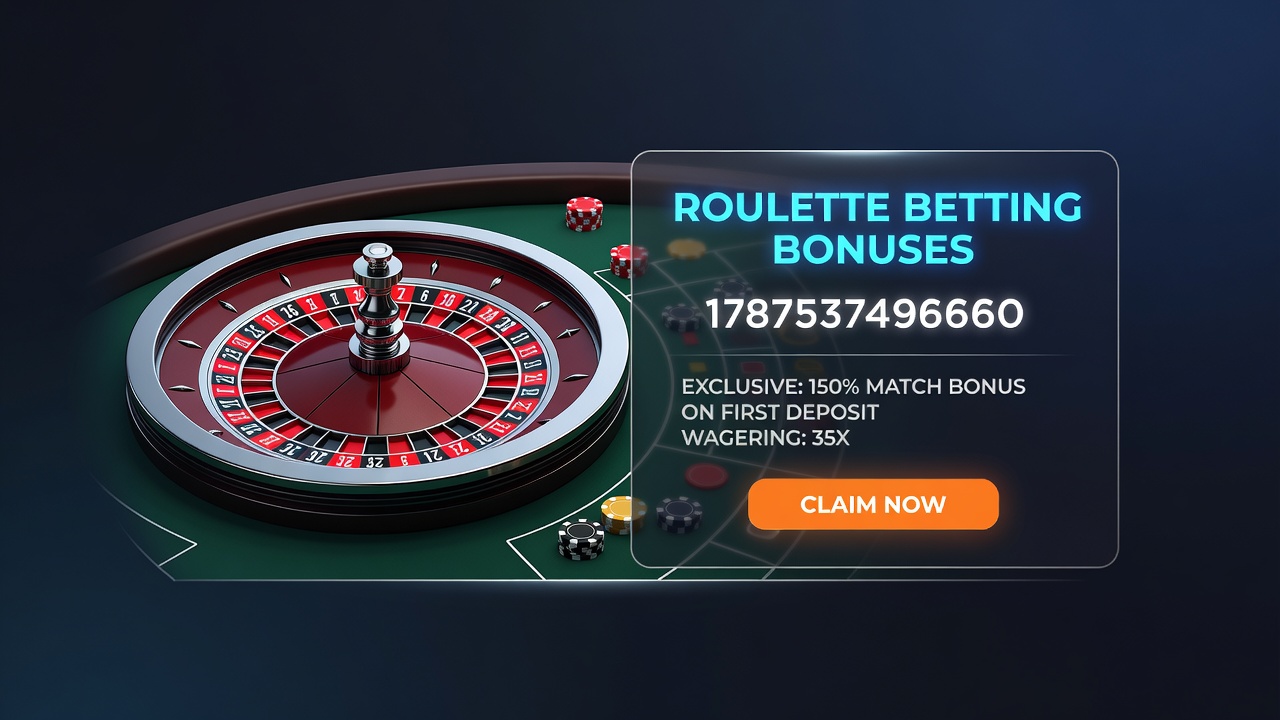 Live dealer roulette table showing chips and bonus notifications on screen