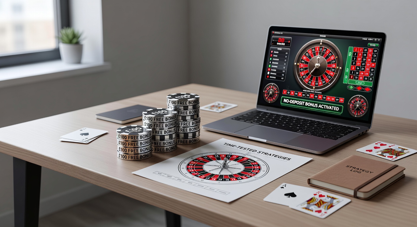 Roulette wheel spinning with bonus chips stacked nearby, illustrating free play opportunities