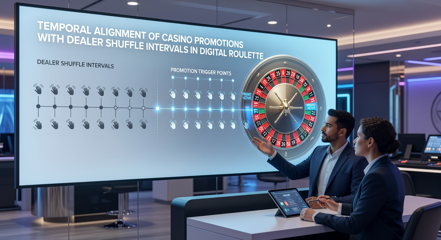 Live dealer studio interface displaying synchronized promotion alerts during shuffle intervals