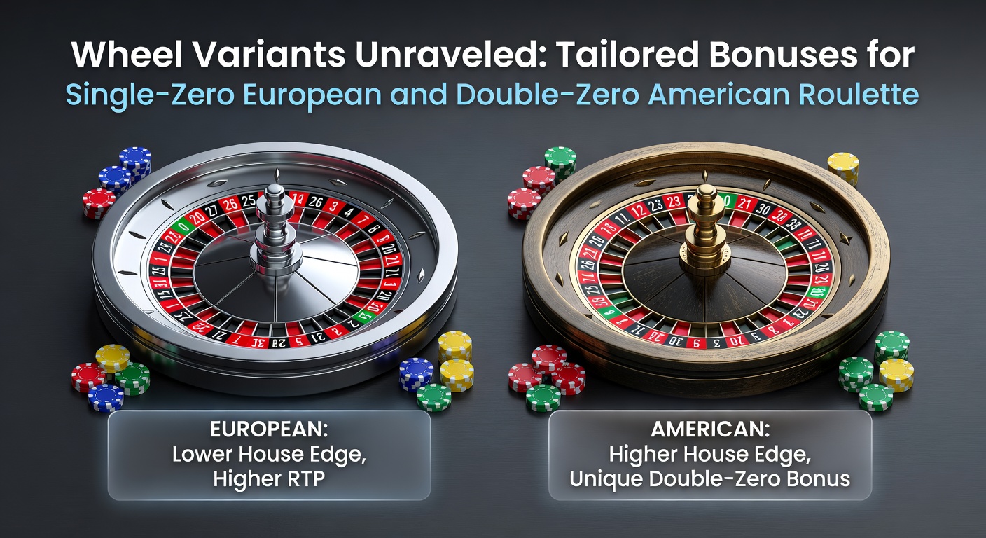 Close-up of a European single-zero roulette wheel with red and black pockets under bright casino lights